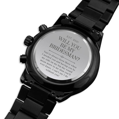 Bridesman Proposal 2021 - Engraved Watch