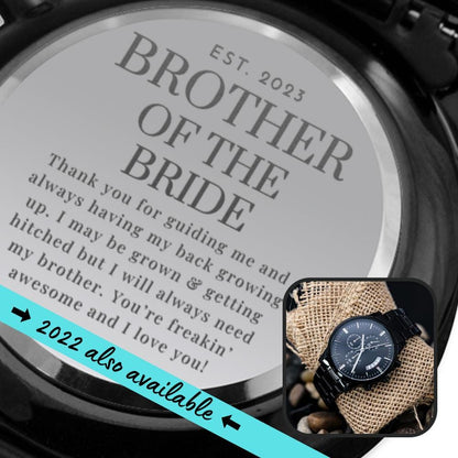2023 Brother of the Bride | Engraved Watch