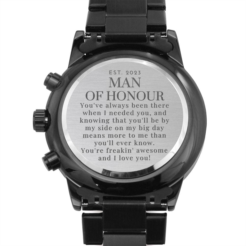Man of Honour (UK) Engraved Men's Watch
