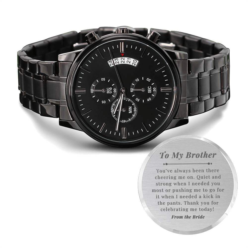 To My Brother From the Bride | Engraved Watch