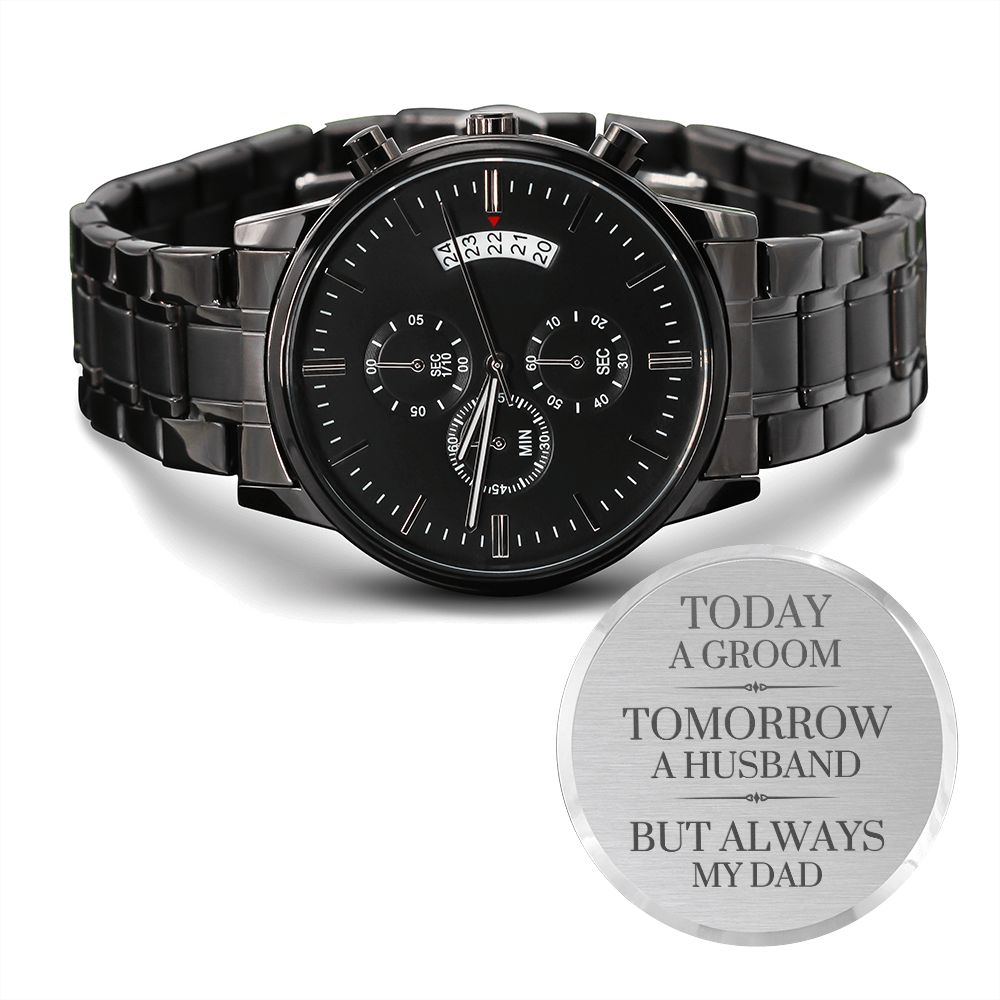 Gift for Dad Getting Married | Engraved Watch