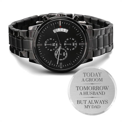 Gift for Dad Getting Married | Engraved Watch