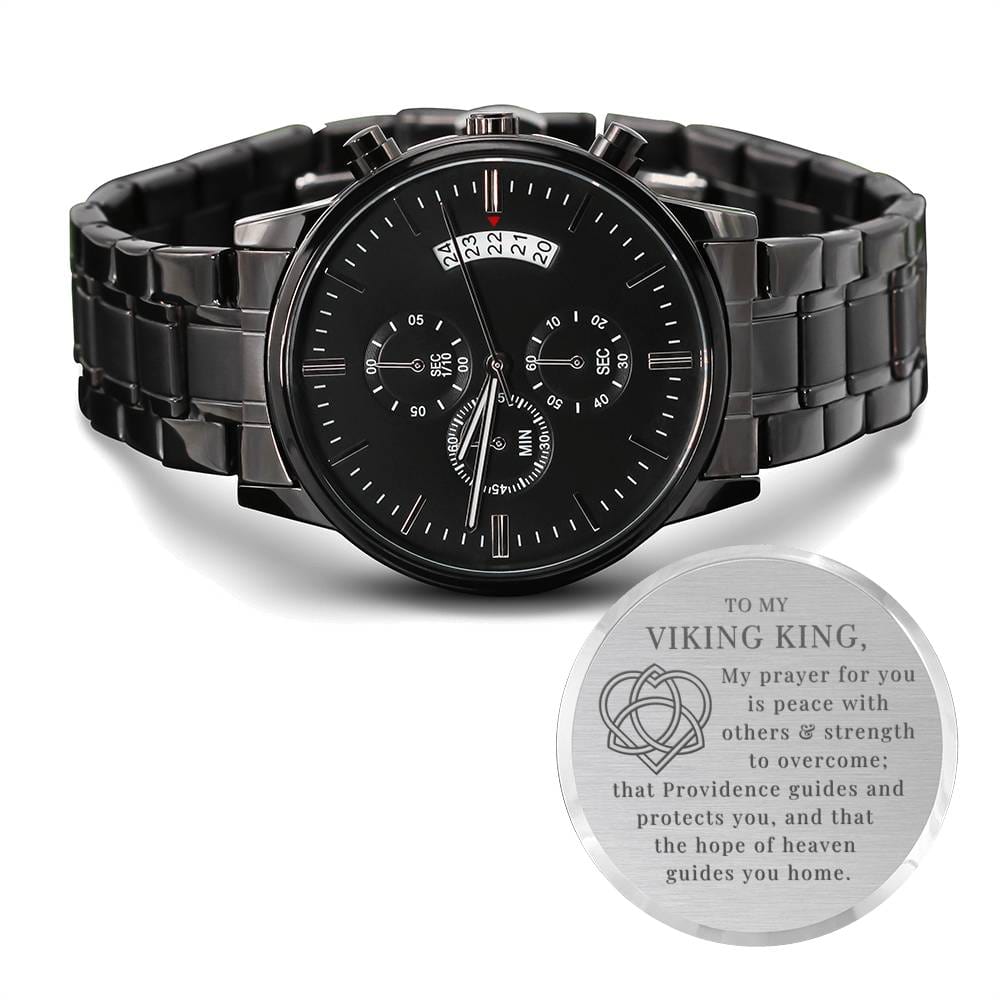 Viking King Engraved Watch - My Prayer