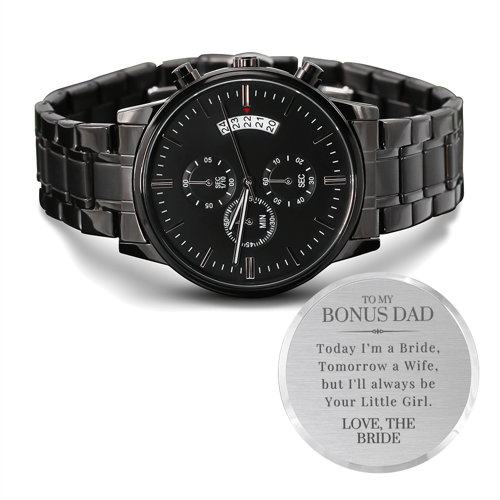 Bonus Dad Father of the Bride Gift | Engraved Watch 2206