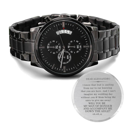 Custom Engraved Watch for Giulia