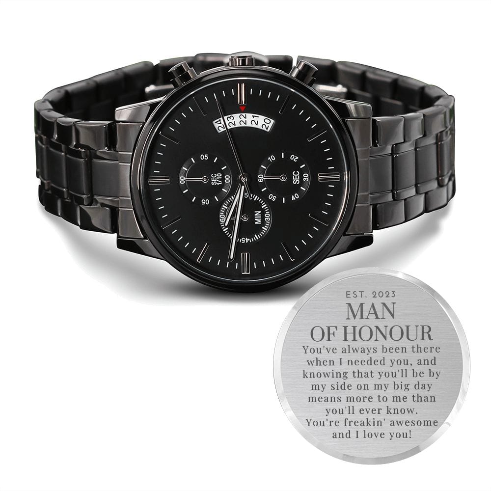 Man of Honour (UK) Engraved Men's Watch