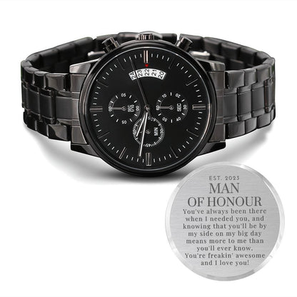 Man of Honour (UK) Engraved Men's Watch