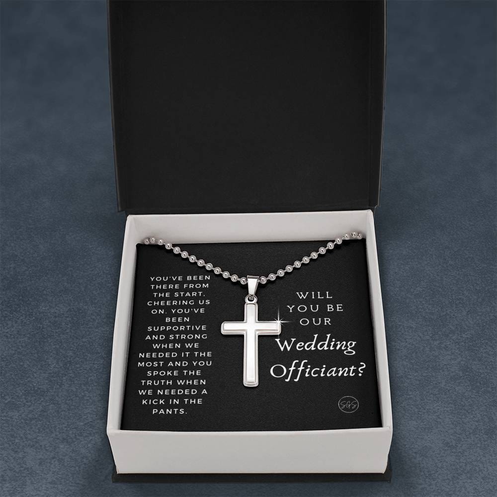 officiant prop cross been there from start black