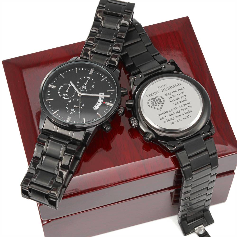 Viking Husband Engraved Watch - My Love Lamp
