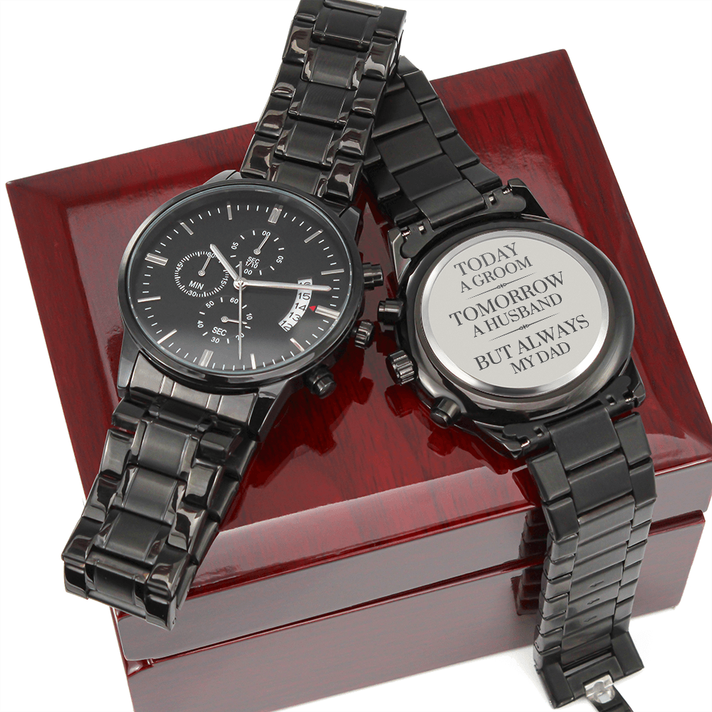 Gift for Dad Getting Married | Engraved Watch