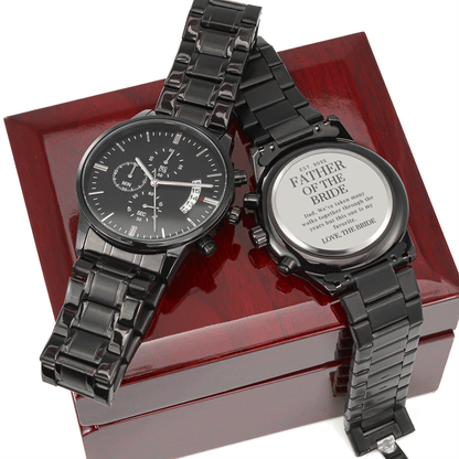 Father of the Bride EST 2022 | Engraved Watch Gift 2201