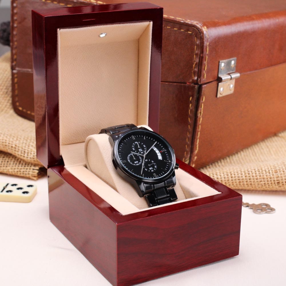 Man of Honor Proposal Engraved Mens Watch