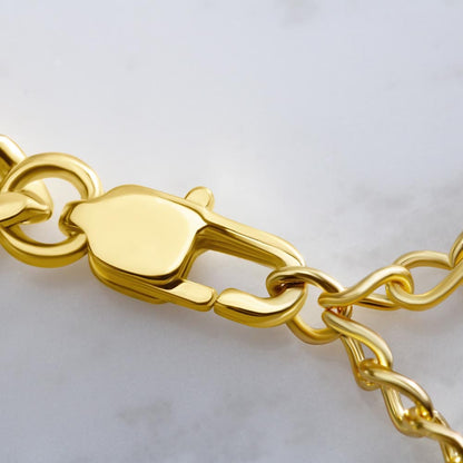 Grandson - Hold This Close - Cuban Link Chain | Gift for Grandson, From Grandparents, From Grandma and Grandpa, Graduation or Birthday
