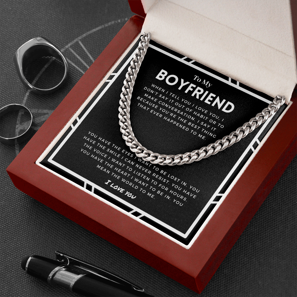 Boyfriend - The World To Me - Cuban Chain cuban link chain