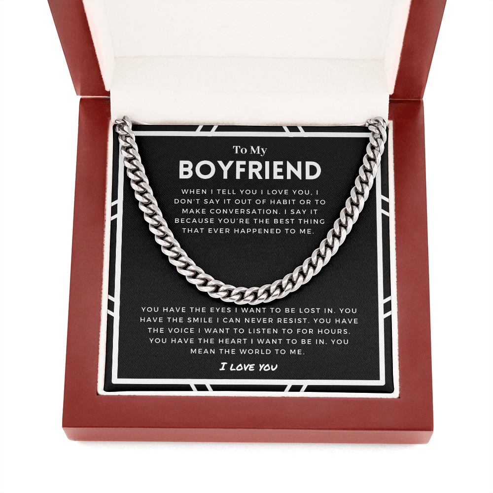 Boyfriend - The World To Me - Cuban Chain cuban link chain