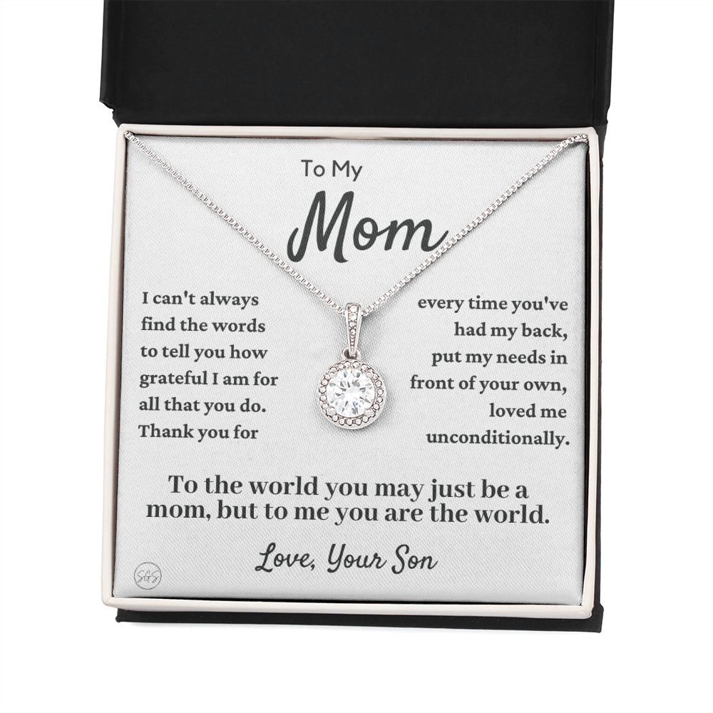 Mom - Loved Mother - Necklace | Gift for Mother From Son, Mother's Day Necklace, I'll Always Be Your Little Boy, Mom and Son, Eternal Hope