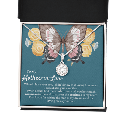 Mother-in-Law Gift | Mother's Day Present, Butterfly Necklace, Mother Of The Groom Gift, Meaningful Gift from Daughter-in-Law, Wedding Gift