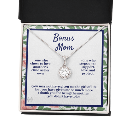 Bonus Mom Gift | Mother's Day Gift for Stepmom, Stepmother, Stepped Up Mom, Grandma, Second Mama, From Step Daughter Son, Birthday 0317qE