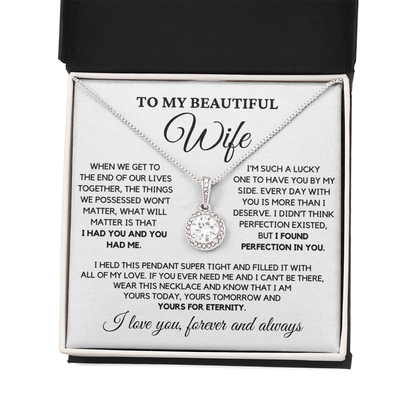 Romantic Gift for Wife - I Had You and You Had Me | Anniversary Gift from Husband, Valentine's Day Present, Eternal Hope Necklace