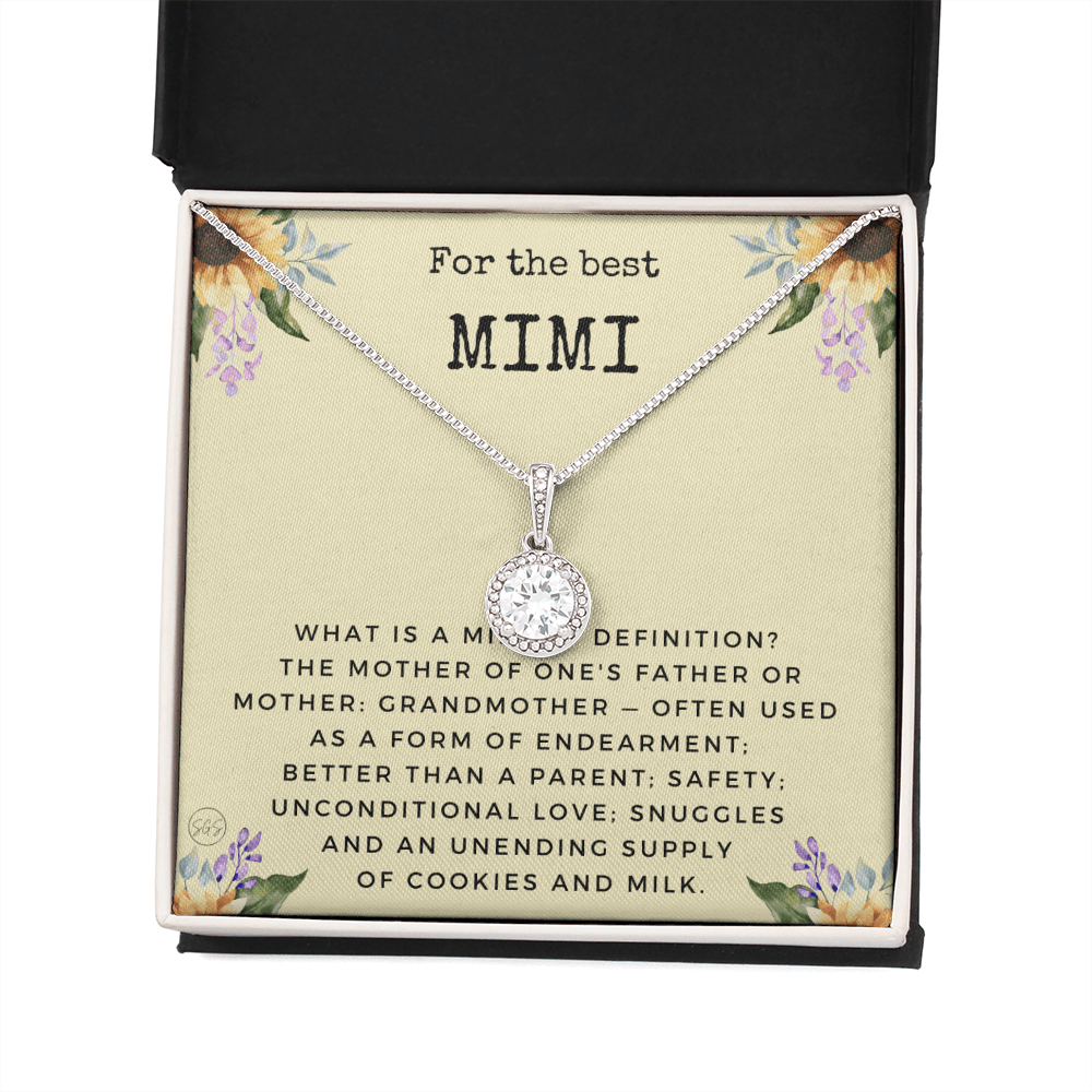 Gift for Mimi | Grandmother Nickname, Grandma, Mother's Day Necklace, Birthday, Get Well, Missing You, Mimi Definition, Christmas, From Family Grandkids  Granddaughter Grandson 1118dE
