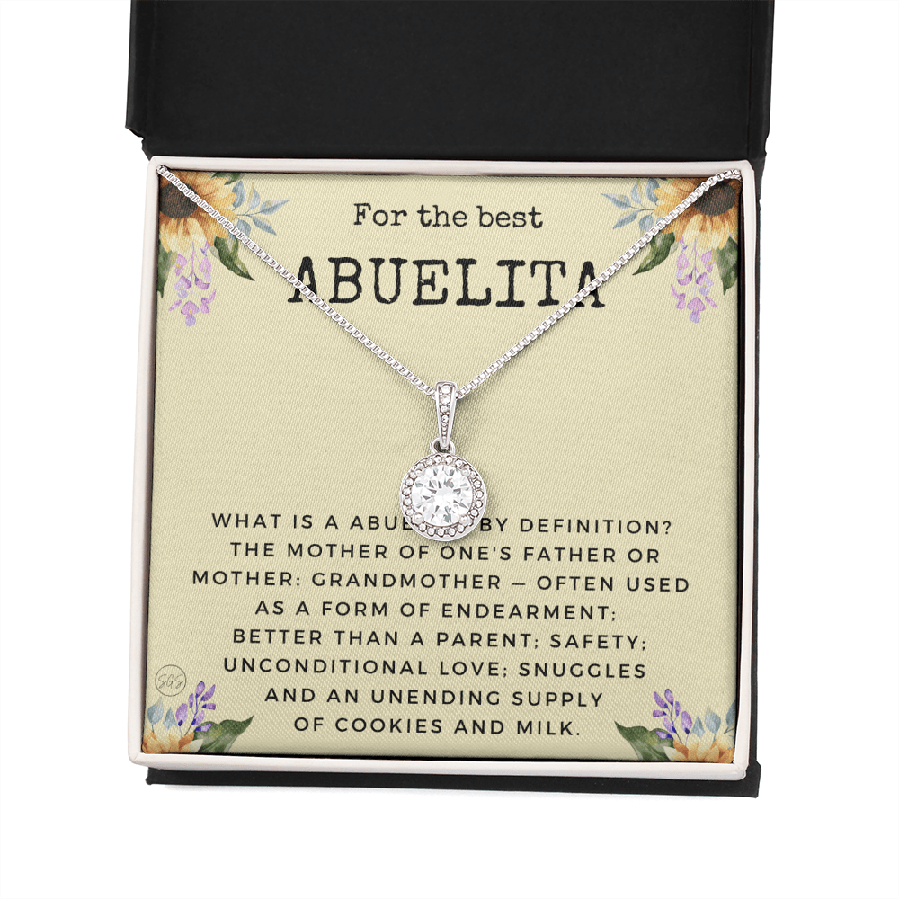 Gift for Abuelita | Grandmother Nickname, Grandma, Mother's Day Necklace, Birthday, Get Well, Missing You, Spanish, Christmas, From Family Grandkids  Granddaughter Grandson 1118dE