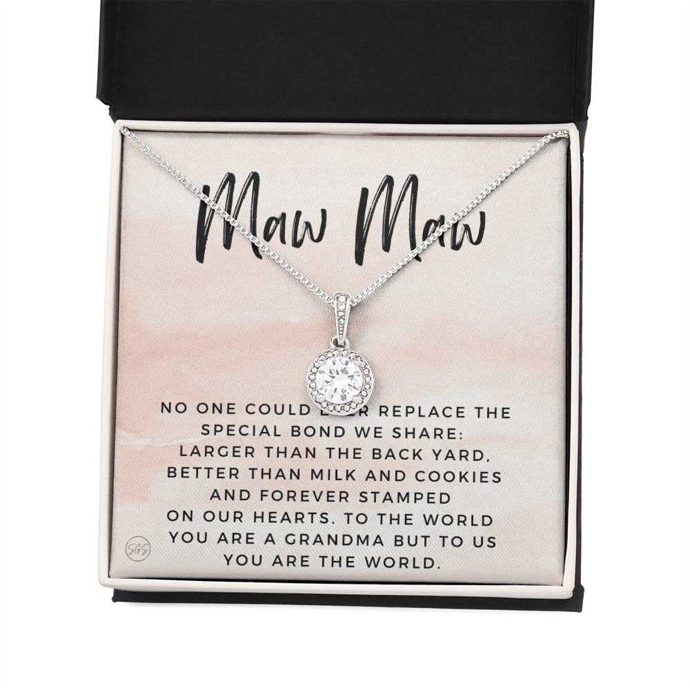 Gift for Maw Maw | Grandmother Nickname, Grandma, Mother's Day Necklace, Birthday, Get Well, Missing You, Maw Maw Definition, Christmas, From Family Grandkids  Granddaughter Grandson 1118aE