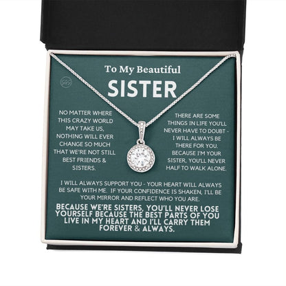 Sister Gift | Sister Christmas Gift, Sister Necklace, Birthday Gift for My Sister, Sentimental Gift Sisters, Christmas Gifts for Sister, 4