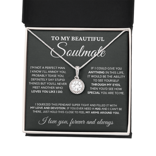 Gift for Soulmate - No One Loves You Like I Do - Eternal Hope Necklace
