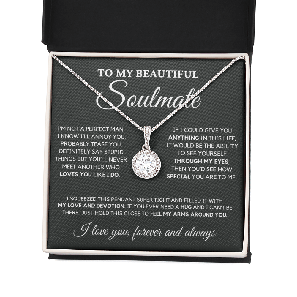 Gift for Soulmate - No One Loves You Like I Do - Eternal Hope | Gift for Wife or Girlfriend, Anniversary Necklace, From Husband or Boyfriend