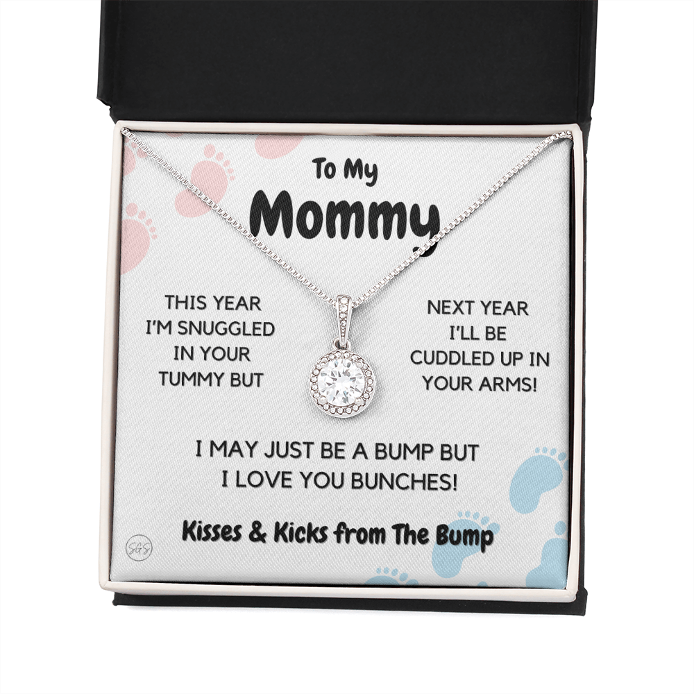 Baby to Mom Gift | Mother's Day Present from the Baby Bump, Mommy To Be Necklace, Gift for Expecting Mom From Baby Boy or Girl, New Mom 01E