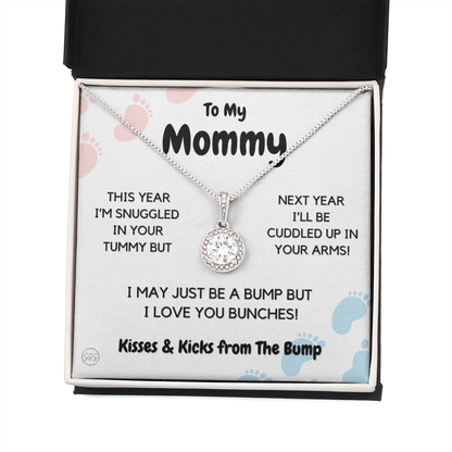 Baby to Mom Gift | Mother's Day Present from the Baby Bump, Mommy To Be Necklace, Gift for Expecting Mom From Baby Boy or Girl, New Mom 01E