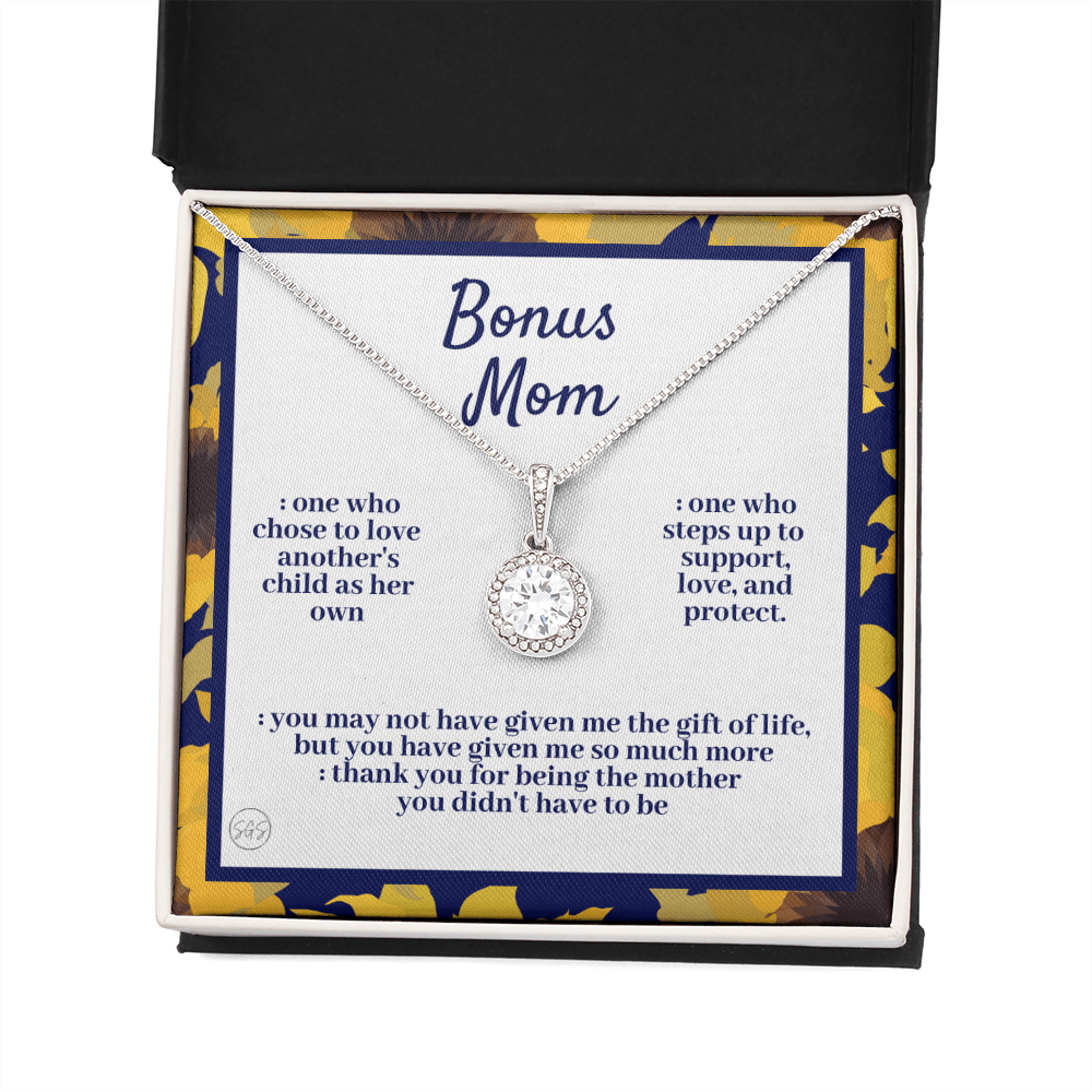 Bonus Mom Gift | Mother's Day Gift for Stepmom, Stepmother, Stepped Up Mom, Grandma, Second Mama, From Step Daughter Son, Birthday 0317mE