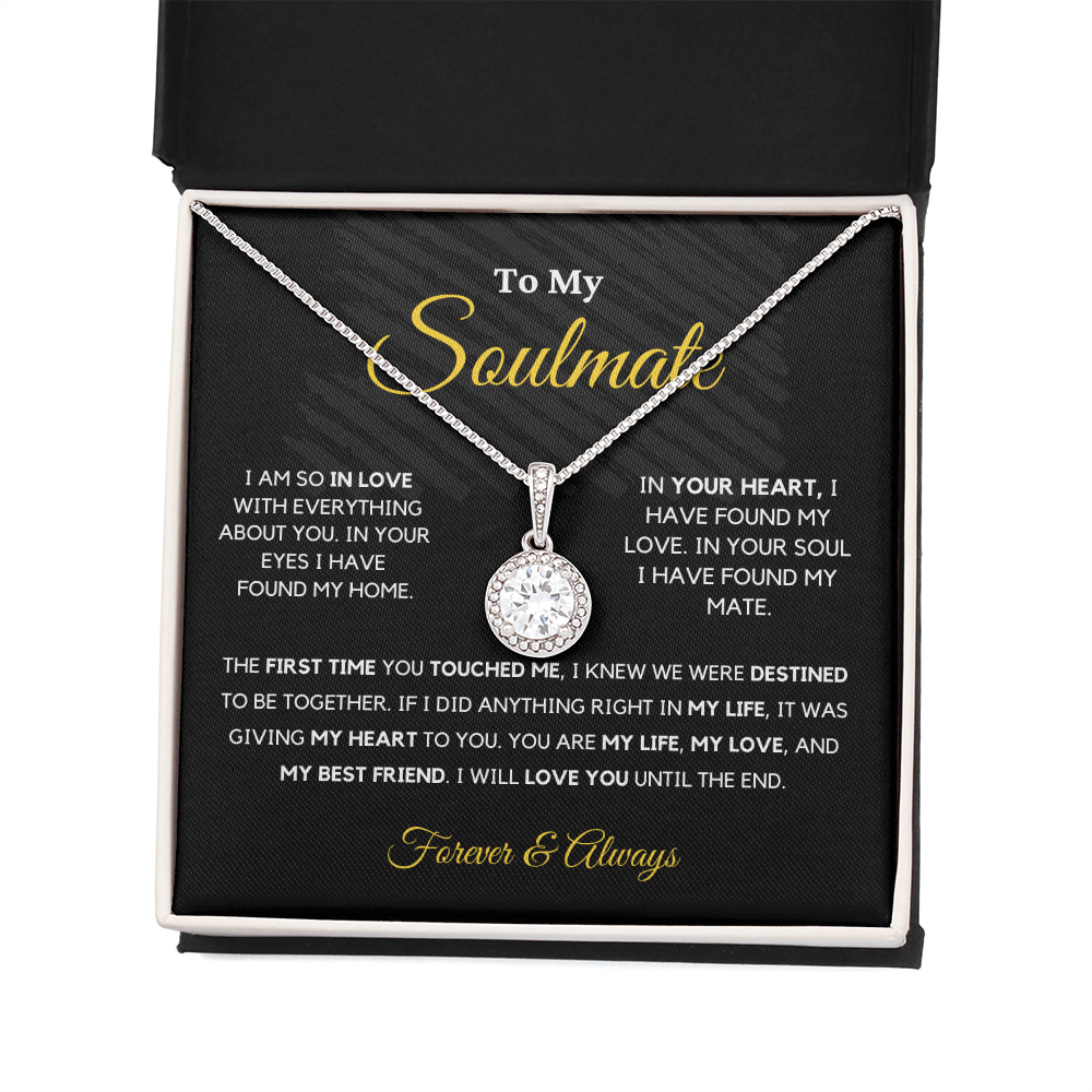 Soulmate - Eternal Hope - Love Knot | Romantic Gift for Wife, Fiancé, Girlfriend - Anniversary Gift, Valentine's Day Present