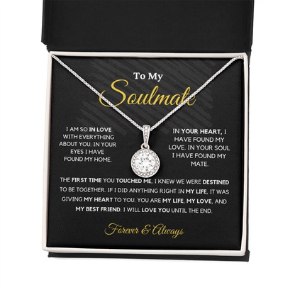 Soulmate - Eternal Hope - Love Knot | Romantic Gift for Wife, Fiancé, Girlfriend - Anniversary Gift, Valentine's Day Present