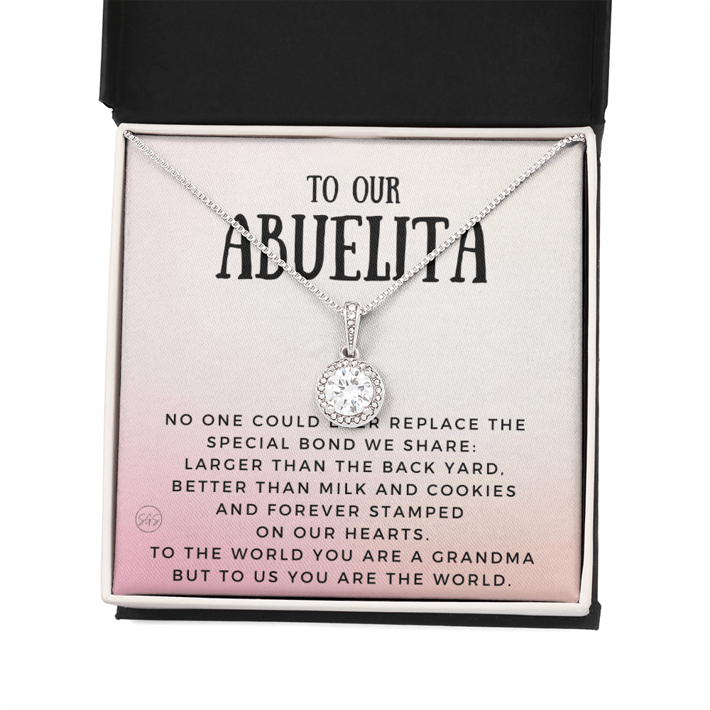 Gift for Abuelita | Grandmother Nickname, Grandma, Mother's Day Necklace, Birthday, Get Well, Missing You, Spanish, Christmas, From Family Grandkids  Granddaughter Grandson 1118bE