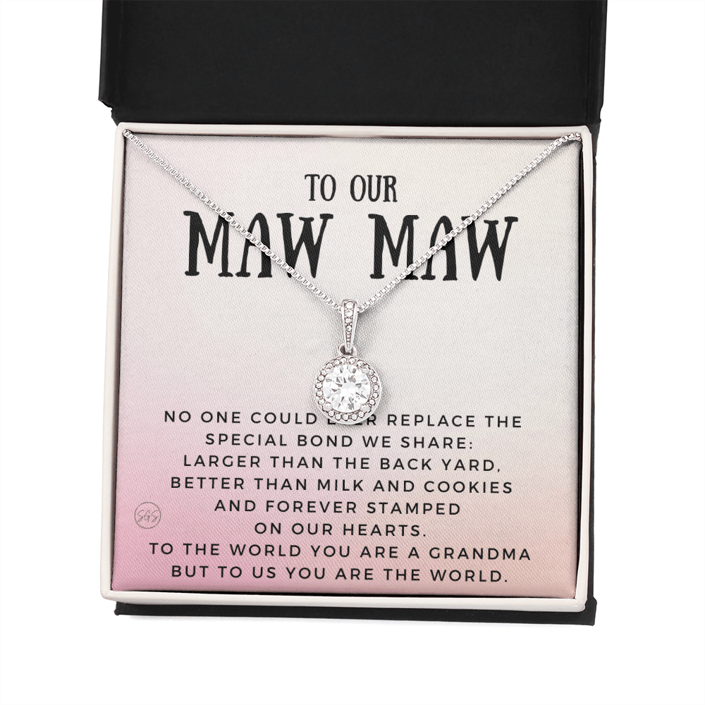 Gift for Maw Maw | Grandmother Nickname, Grandma, Mother's Day Necklace, Birthday, Get Well, Missing You, Maw Maw Definition, Christmas, From Family Grandkids  Granddaughter Grandson 1118bE