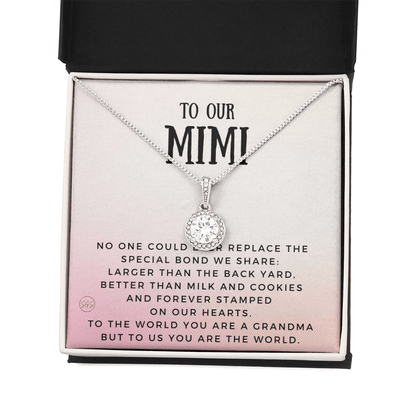 Gift for Mimi | Grandmother Nickname, Grandma, Mother's Day Necklace, Birthday, Get Well, Missing You, Mimi Definition, Christmas, From Family Grandkids  Granddaughter Grandson 1118bE