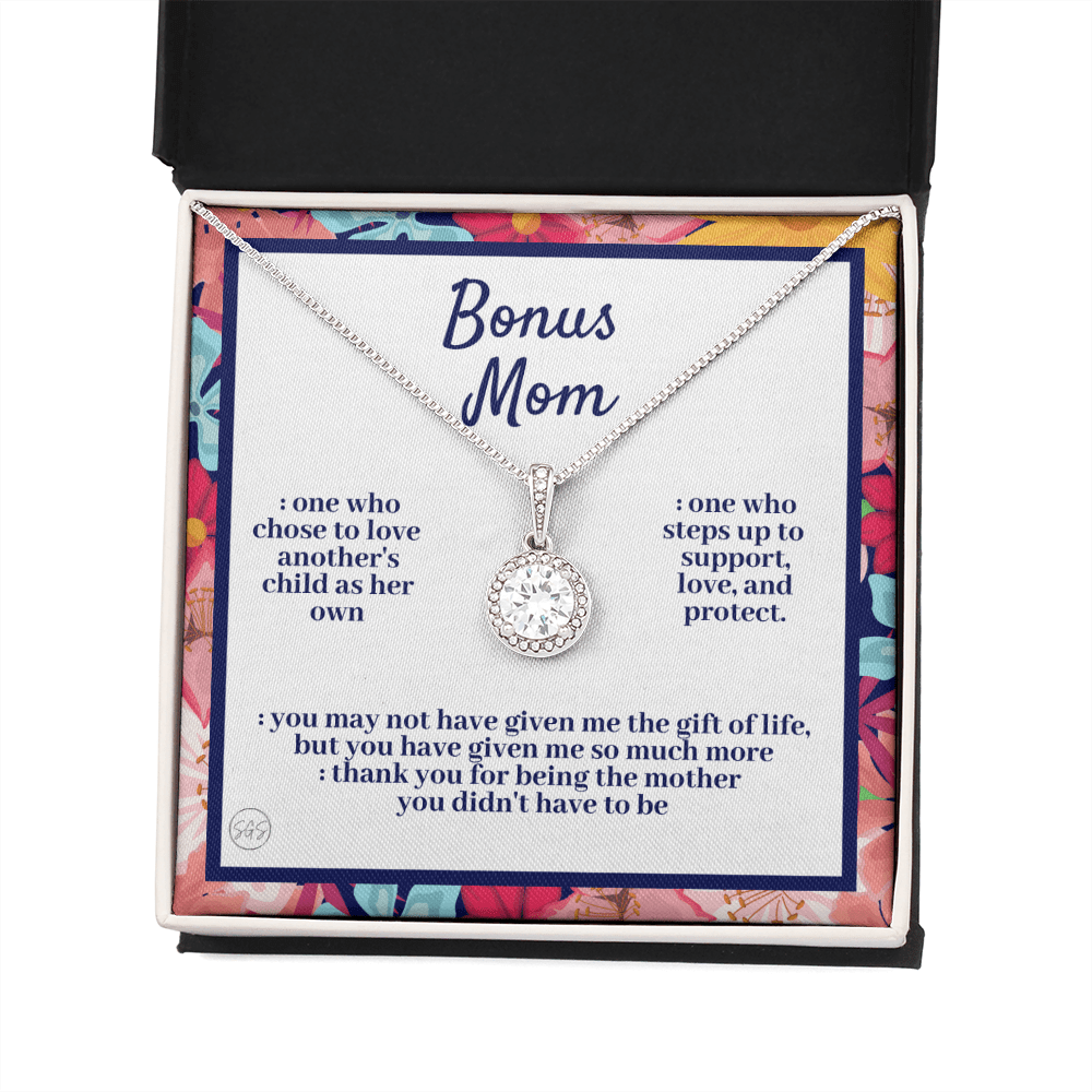 Bonus Mom Gift | Mother's Day Gift for Stepmom, Stepmother, Stepped Up Mom, Grandma, Second Mama, From Step Daughter Son, Birthday 0317kE