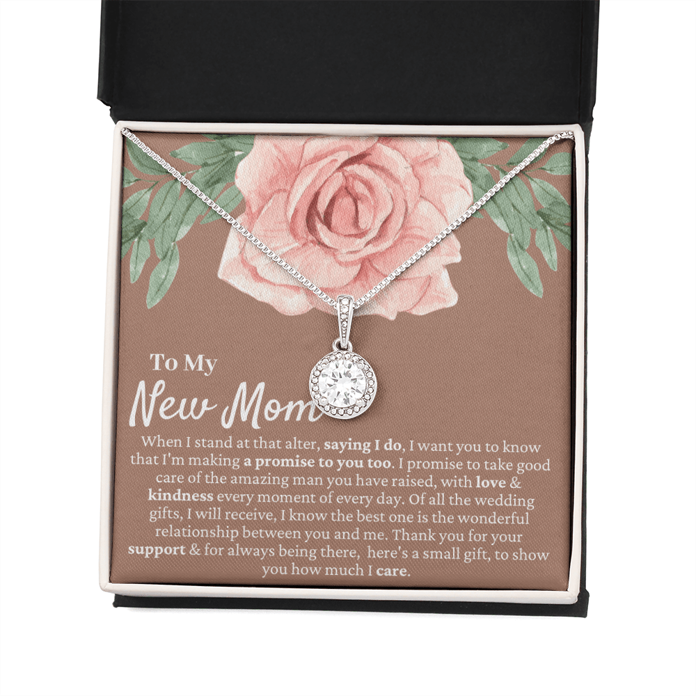 Mother in Law Wedding Gift from Bride - Mother of the Groom Necklace, Sentimental Future Mother-in-Law, MIL Gift, Desert Rose