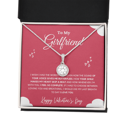 Girlfriend - Last Breath - Eternal Hope Necklace | Anniversary Gift for Girlfriend, From Boyfriend, From Partner, Valentine's Day Present