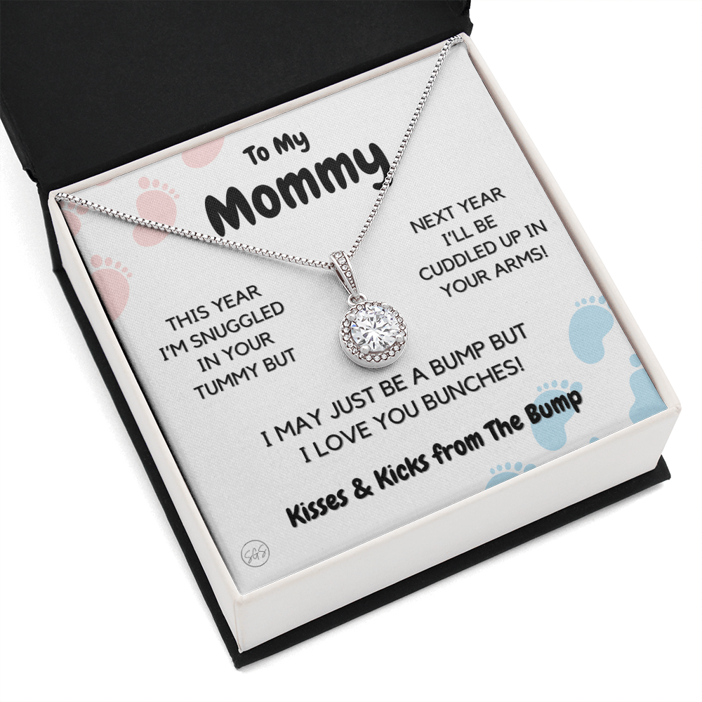 Baby to Mom Gift | Mother's Day Present from the Baby Bump, Mommy To Be Necklace, Gift for Expecting Mom From Baby Boy or Girl, New Mom 01E
