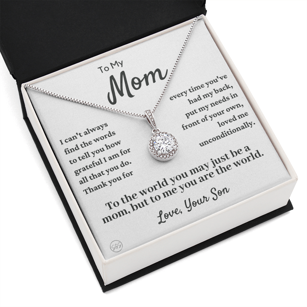 Mom - Loved Mother - Necklace | Gift for Mother From Son, Mother's Day Necklace, I'll Always Be Your Little Boy, Mom and Son, Eternal Hope