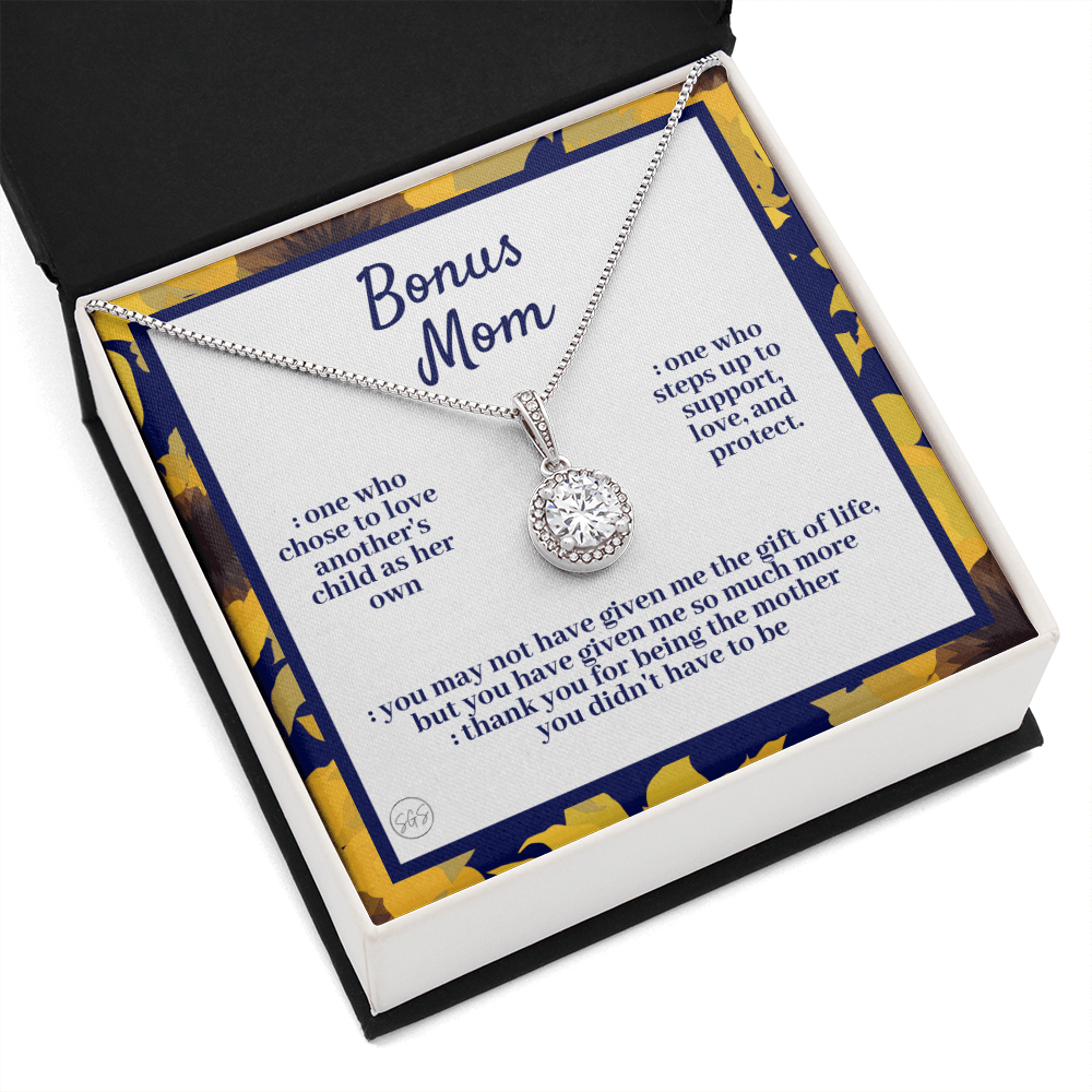 Bonus Mom Gift | Mother's Day Gift for Stepmom, Stepmother, Stepped Up Mom, Grandma, Second Mama, From Step Daughter Son, Birthday 0317mE