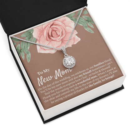 Mother in Law Wedding Gift from Bride - Mother of the Groom Necklace, Sentimental Future Mother-in-Law, Gift For Mother-In-Law, Desert Rose
