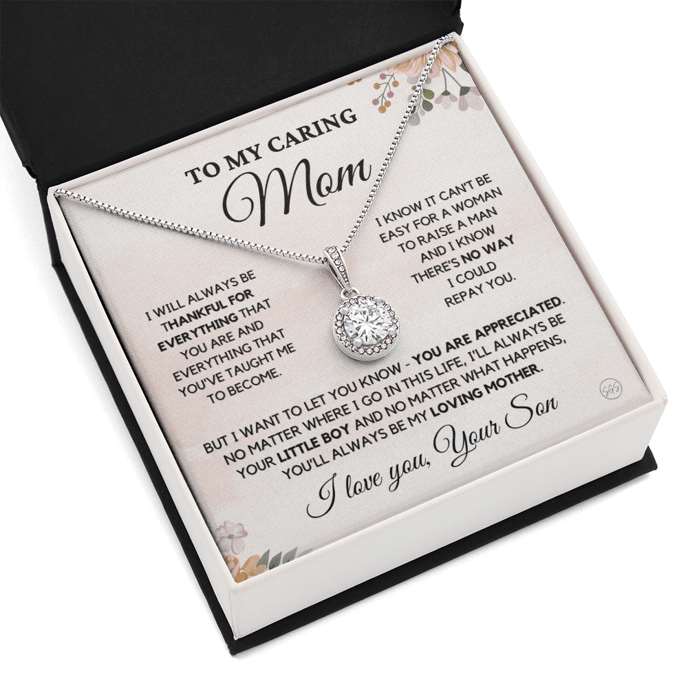 Mom - My Mom Forever - Necklace | Gift for Mother's Day, Gift for Mom From Son, Mother & Son, I'll Always Be Your Little Boy 3E