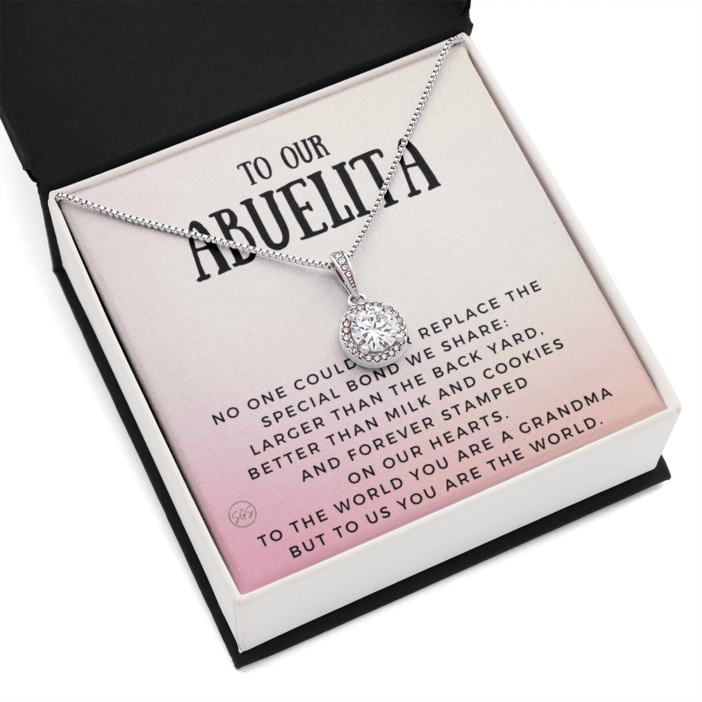 Gift for Abuelita | Grandmother Nickname, Grandma, Mother's Day Necklace, Birthday, Get Well, Missing You, Spanish, Christmas, From Family Grandkids  Granddaughter Grandson 1118bE