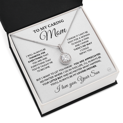 Mom - My Mom Forever - Necklace | Gift for Mother's Day, Gift for Mom From Son, Mother & Son, I'll Always Be Your Little Boy 1E
