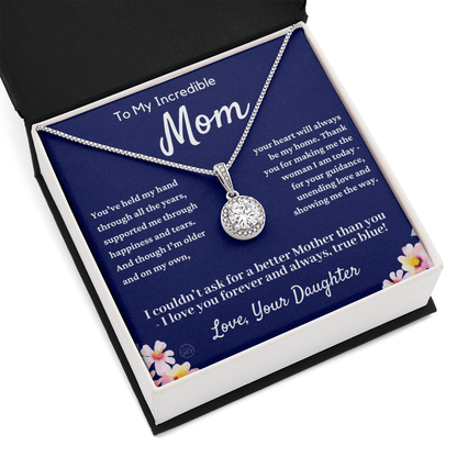 Gift for Mom From Daughter | Mother Daughter Necklace, Mother's Day Gift, Thinking of You Gift, Appreciation Gift, I Love You Mom, Eternal