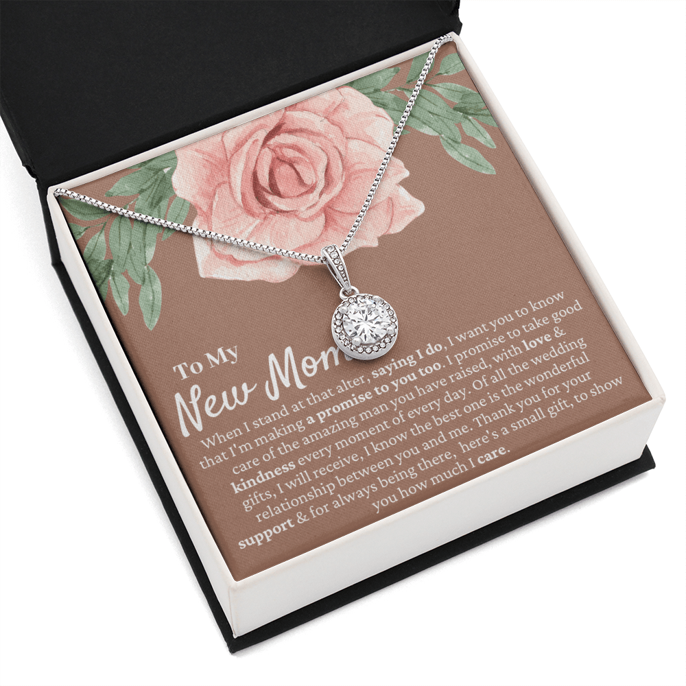 Mother in Law Wedding Gift from Bride - Mother of the Groom Necklace, Sentimental Future Mother-in-Law, MIL Gift, Desert Rose