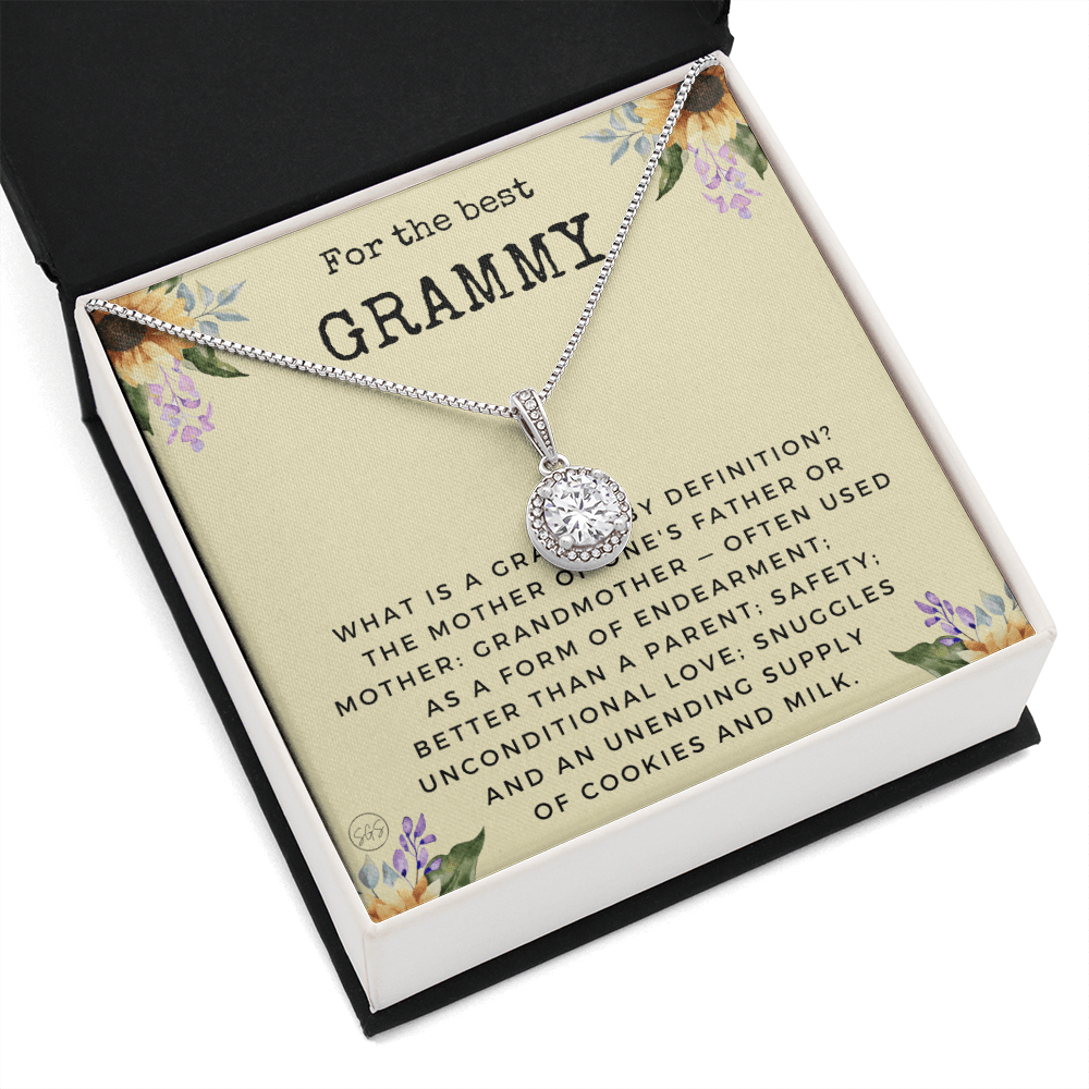 Gift for Grammy | Grandmother Nickname, Grandma, Mother's Day Necklace, Birthday, Get Well, Missing You, Grammy Definition, Christmas, From Family Grandkids  Granddaughter Grandson 1118cE